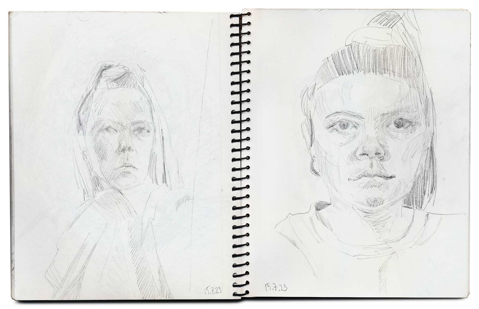 sketches 2023 by Vera den Arend - pencil on paper - 15x21cm