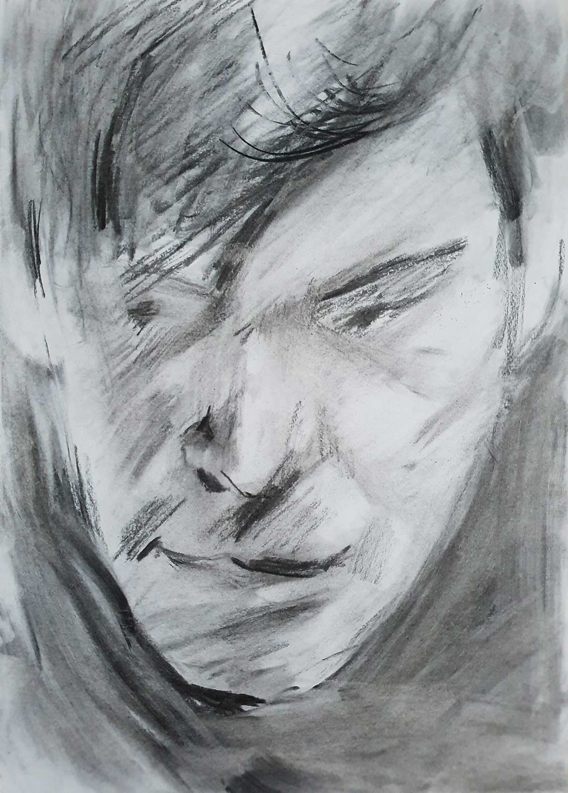 sketches 2023 by Vera den Arend - charcoal on paper - A4